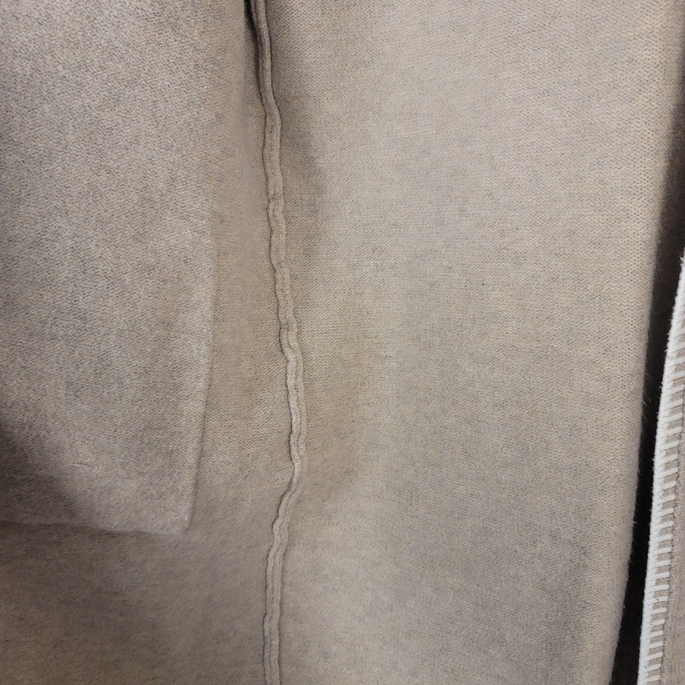 Dokotoo Cardigan Womens L Beige Open Front Knit Sweater Pockets Trim Cozy Winter - Picture 4 of 11